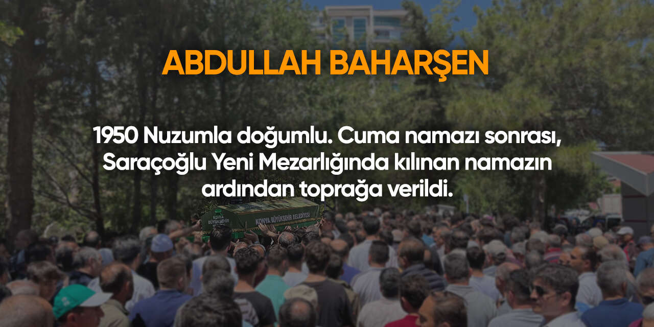 Konya'da bugün vefat edenler | 10 Nisan 2026 4